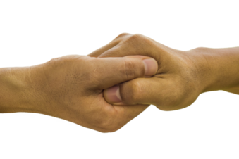 Das Bild zeigt zwei Hände (eine Hand, die einer anderen Hand reicht wird)