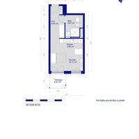 Mustergrundriss 1-Zimmer-Wohnung Neubauvorhaben Buckower Felder