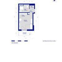 Muster-Grundriss 1-Zimmer-Wohnung