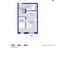 Muster-Grundriss 2-Zimmer-Wohnung