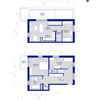 Muster-Grundriss 4-Zimmer-Wohnung (Maisonette)